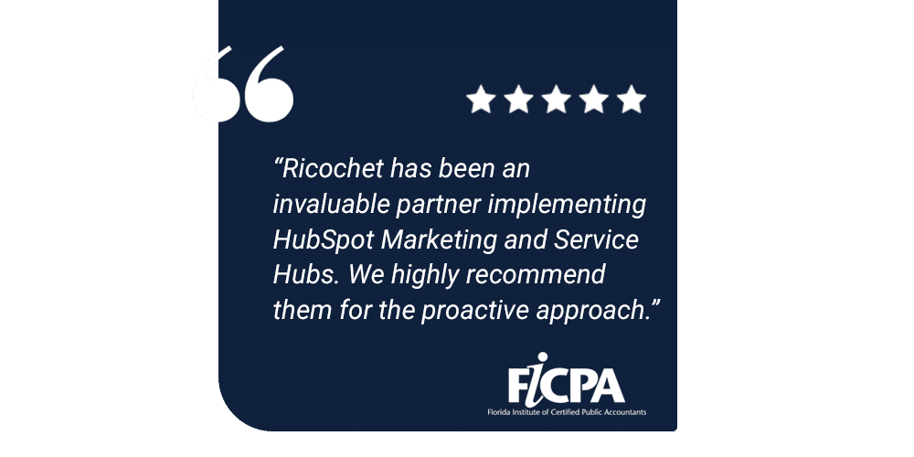 Testimonial Ricochet Has Been An Invaluable Partner Implementing Hubspot Marketing And Service Hubs We Highly Recommend Them For The Proactive Approach