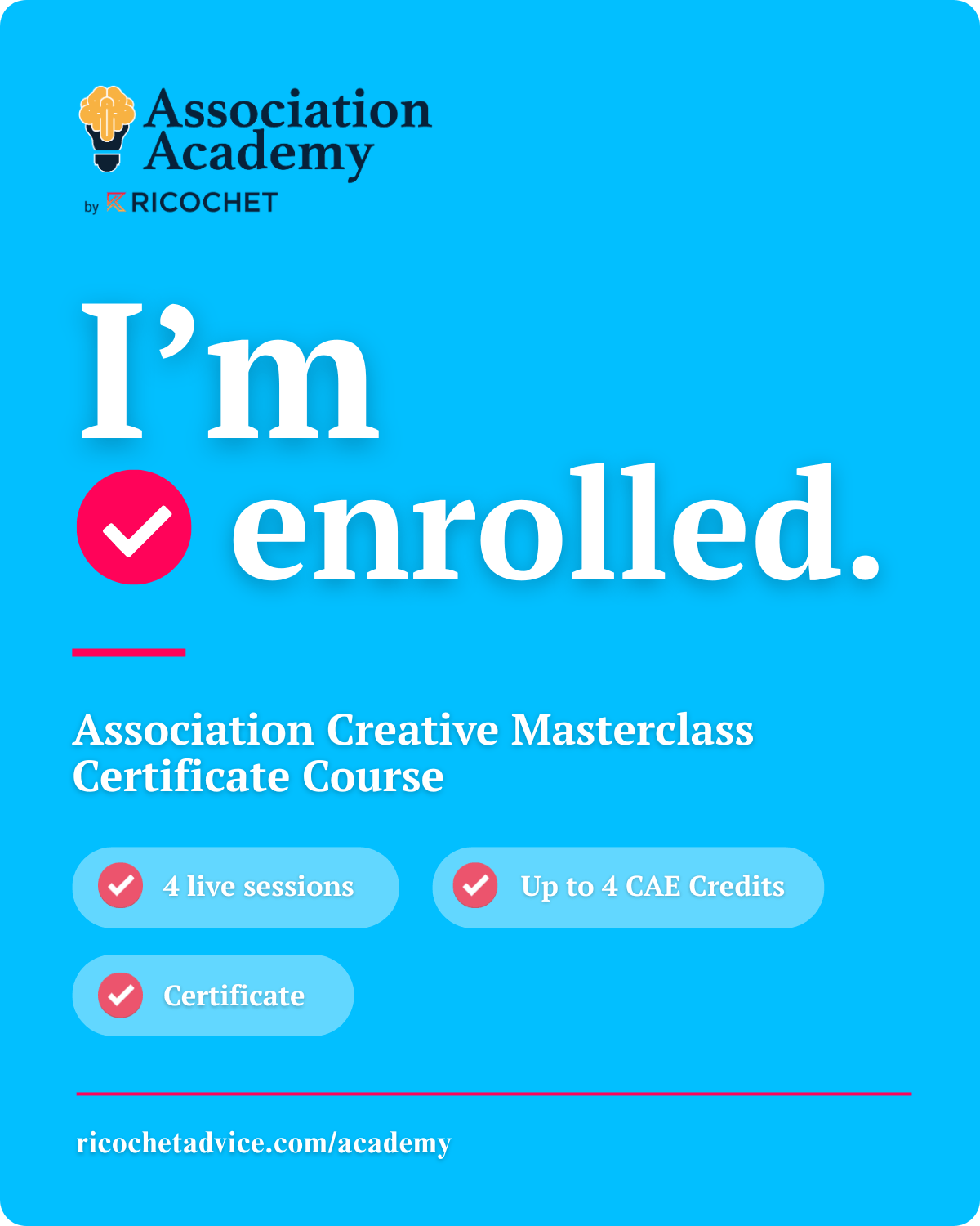 I'm enrolled — course graphic