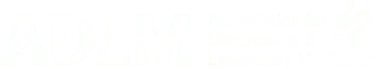 Association for Diagnostics and Laboratory Medicine (ADLM) logo: read the case