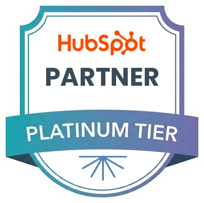 HubSpot Partner Platinum Tier badge.
