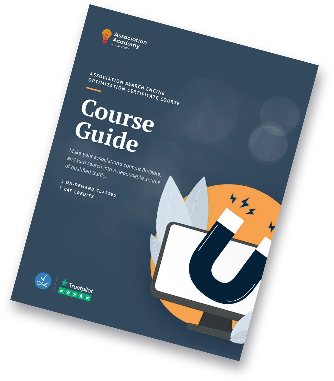 Cover of the Association Search Engine Optimization Course Guide.