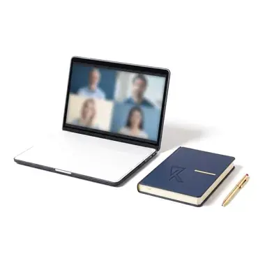 A laptop showing a video lesson.